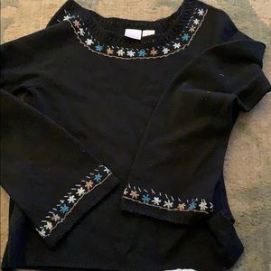 Embroidered sweater